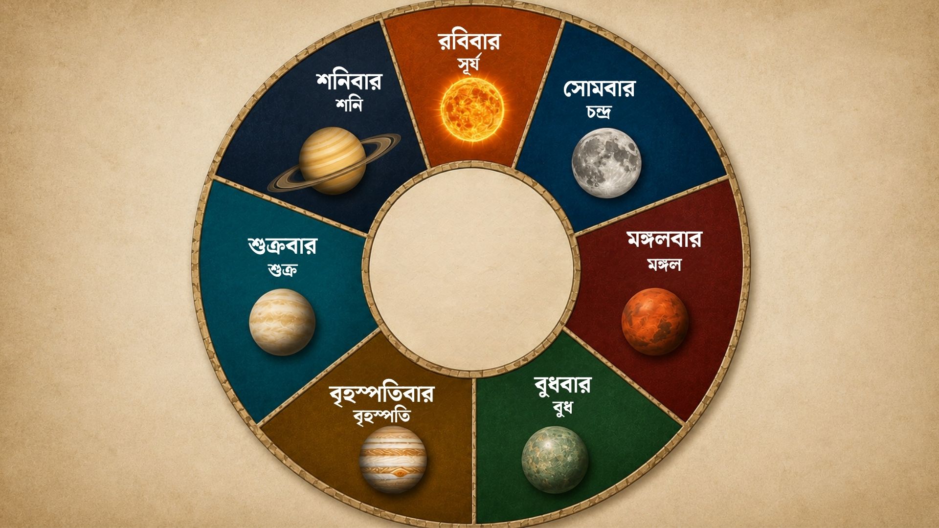 সপ্তাহের সাত দিনের নাম কীভাবে এলো?