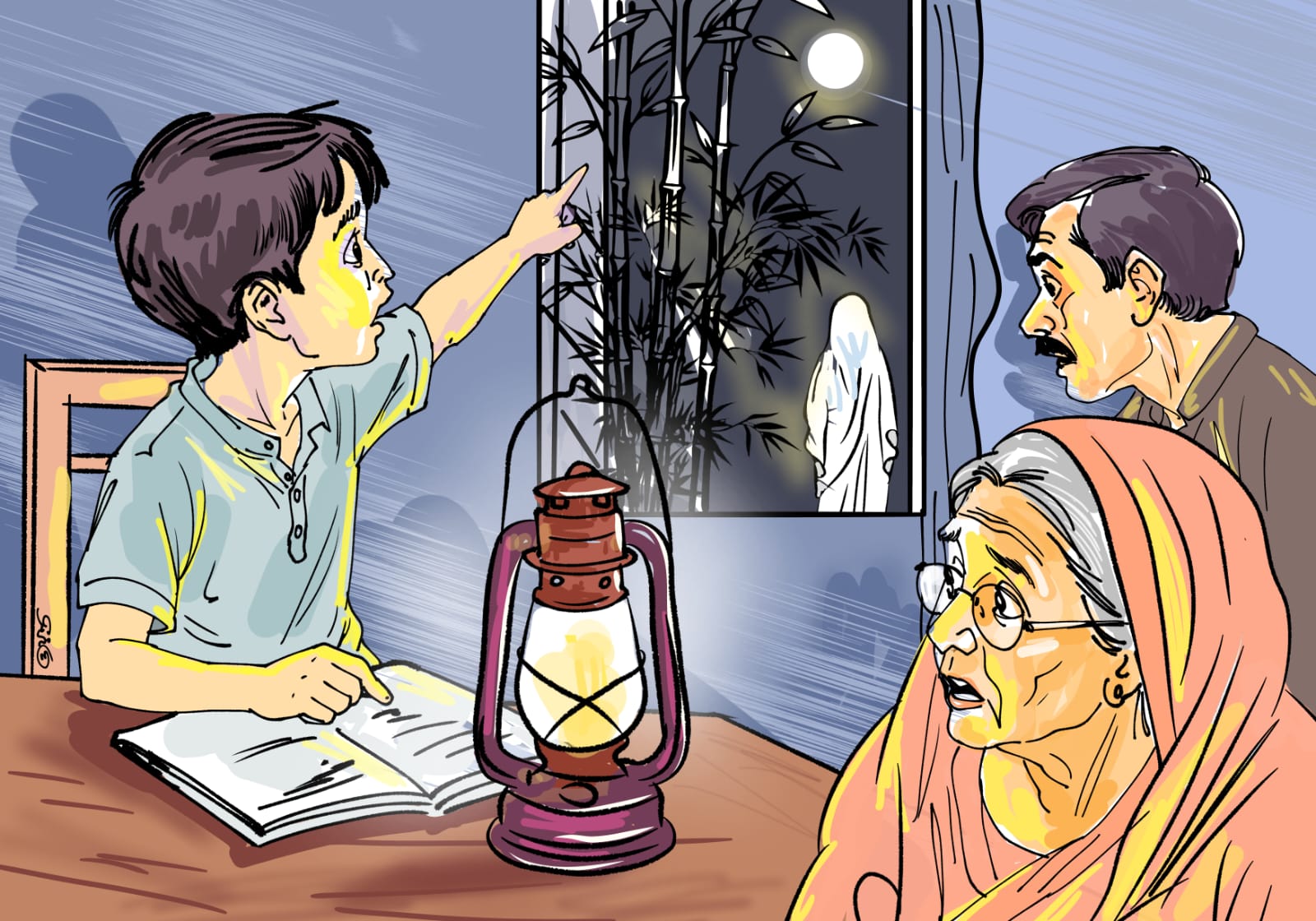 পেতনিটা সন্ধ্যাবেলায় আসে