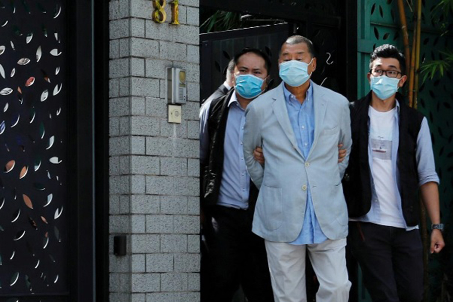 হংকংয়ে জাতীয় নিরাপত্তা আইনে গ্রেপ্তার মিডিয়া টাইকুন জিমি লাই