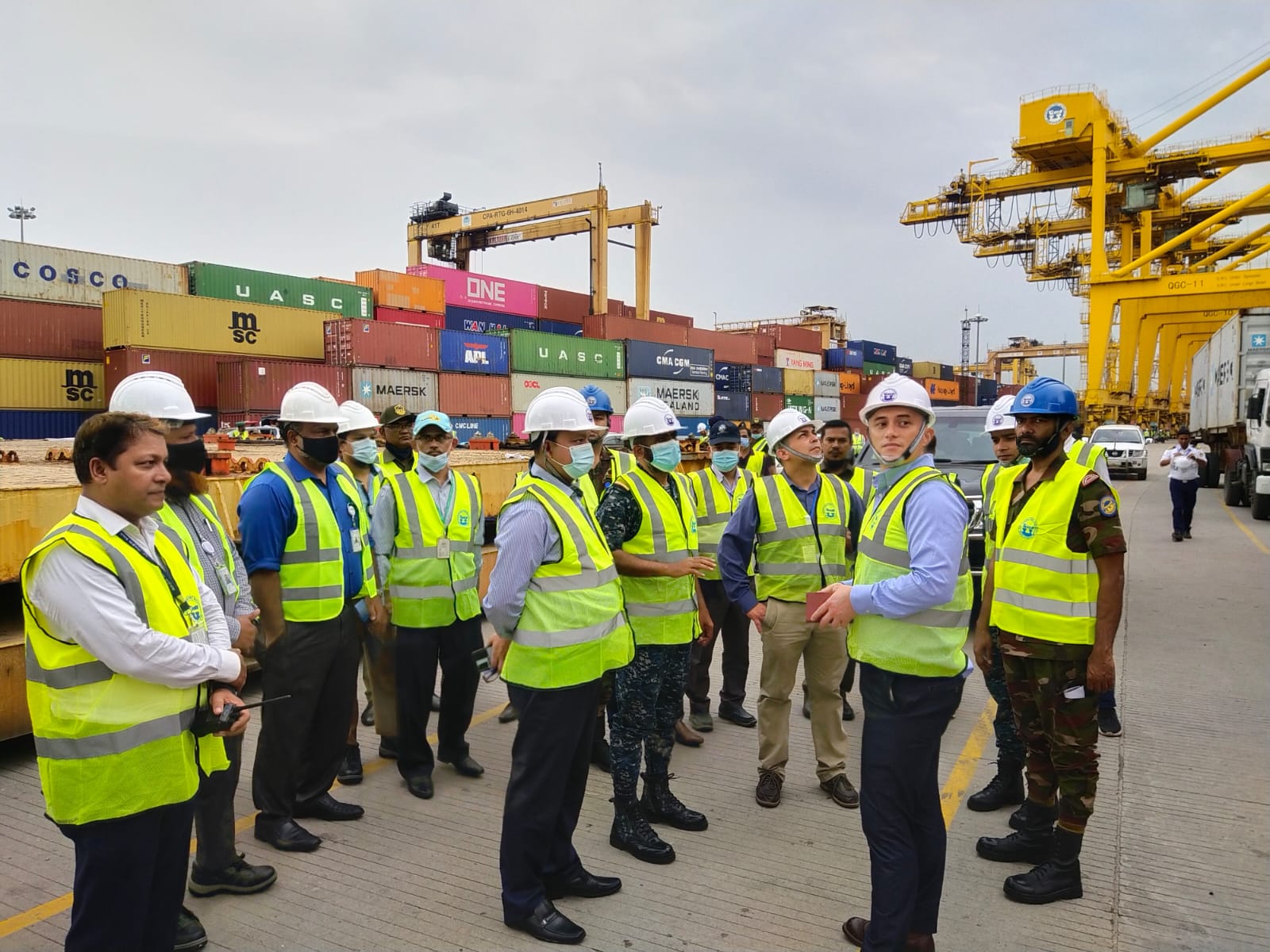 বন্দরের নিরাপত্তা ব্যবস্থা পরিদর্শনে চট্টগ্রামে মার্কিন কোস্টগার্ডের প্রতিনিধিদল