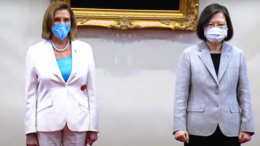 তাইওয়ানের প্রেসিডেন্ট সাইয়ের সঙ্গে দেখা করলেন পেলোসি