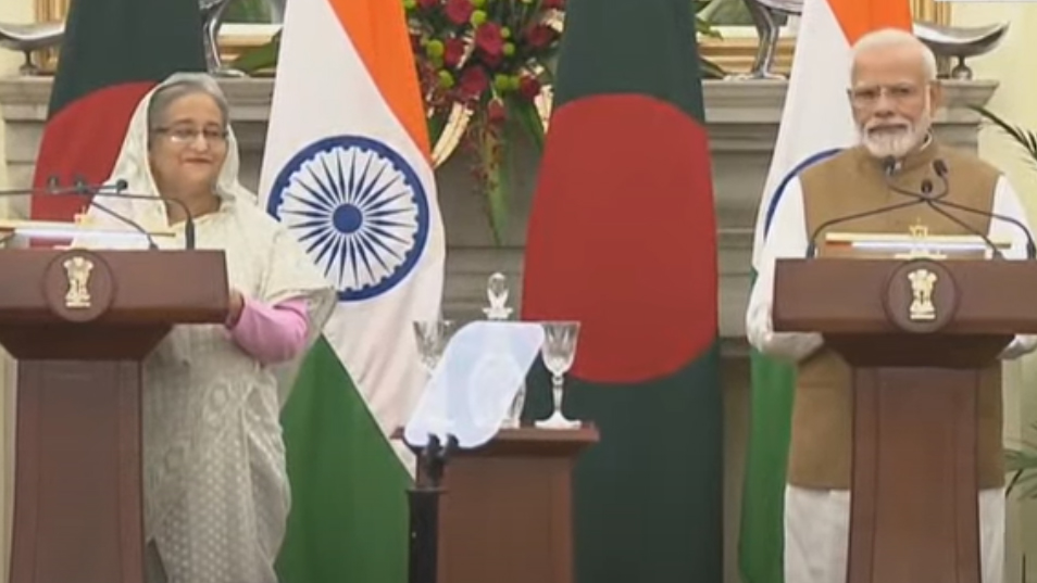 শেখ হাসিনা-নরেন্দ্র মোদি বৈঠকে ৭ সমঝোতা স্মারক সই