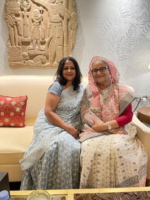 প্রধানমন্ত্রীর সঙ্গে দেখা করলেন প্রণব মুখার্জির মেয়ে শর্মিষ্ঠা মুখার্জি