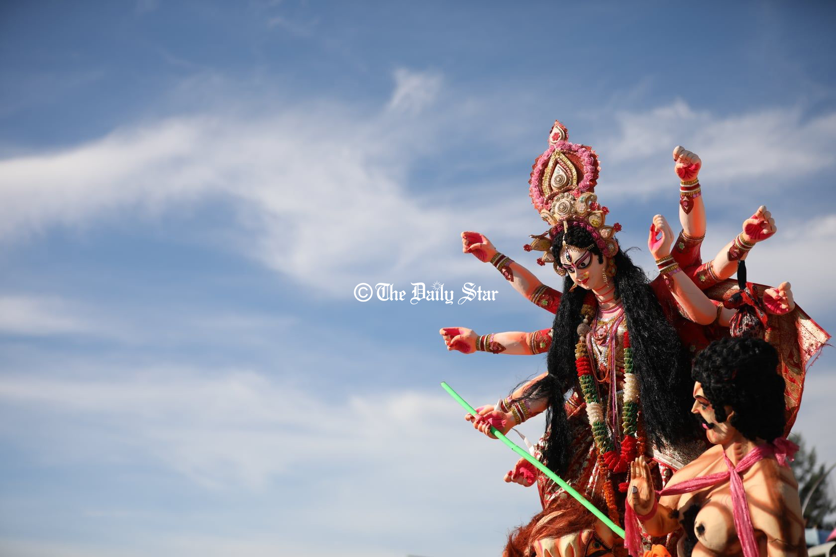 দেবী এসেছিলেন হাতিতে চড়ে, বিদায় নিচ্ছেন নৌকায়