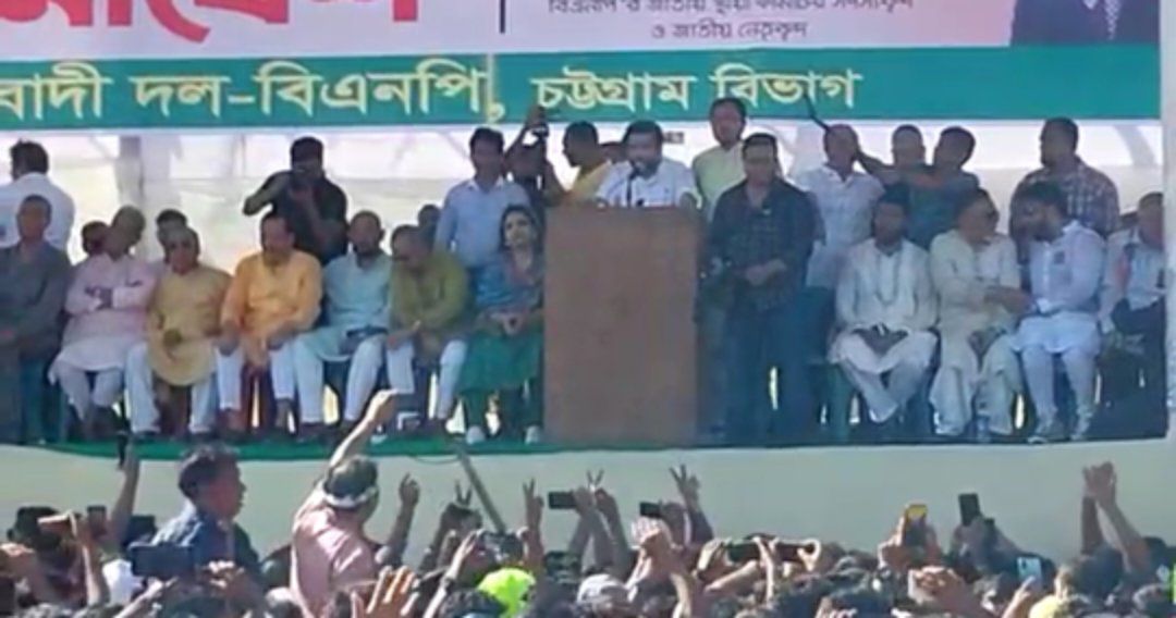 সমাবেশে ‘নারায়ে তাকবীর’ স্লোগান দিয়ে আলোচনায় সাকা চৌধুরীর ছেলে