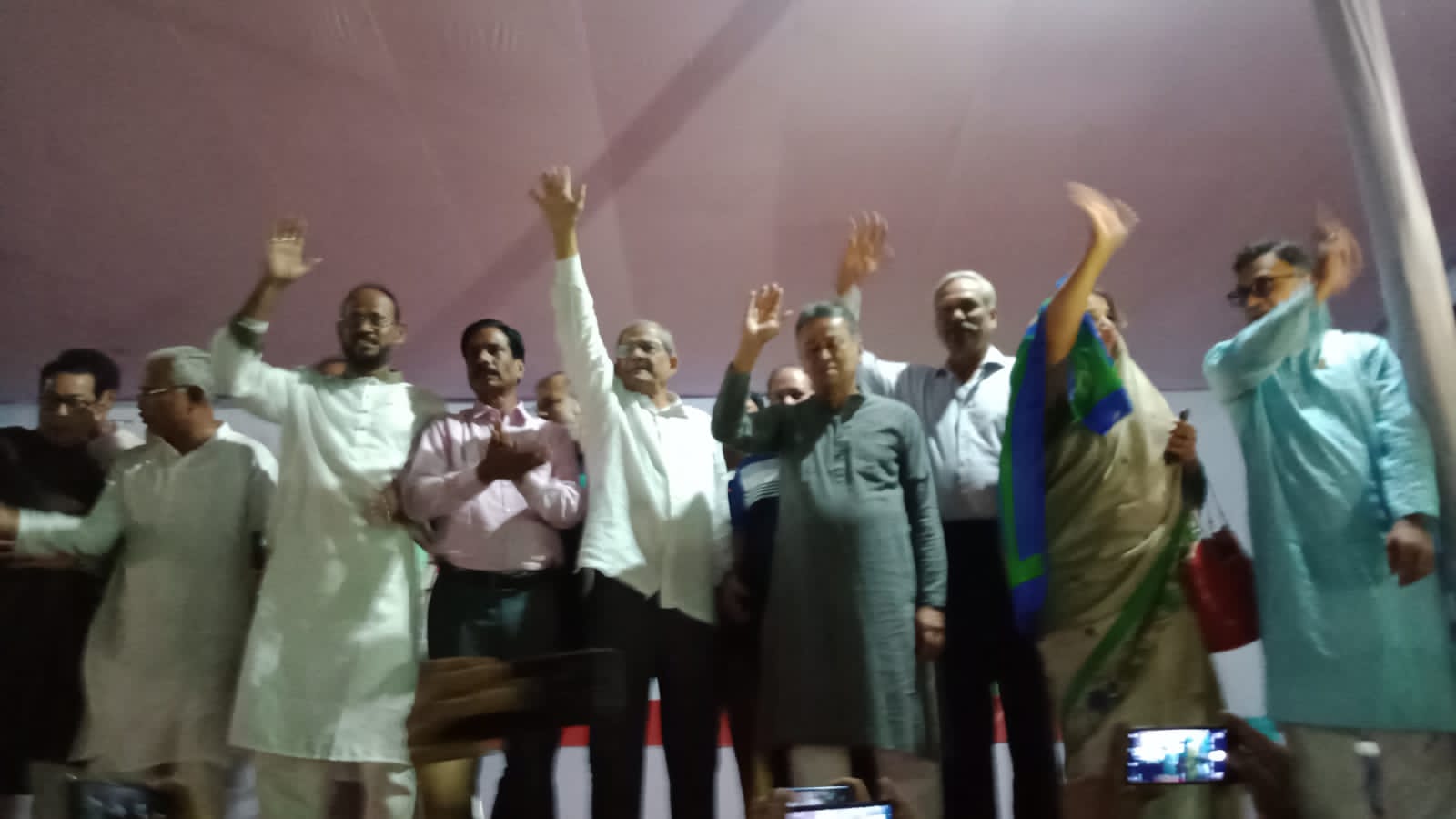 ফরিদপুর সমাবেশস্থলে মির্জা ফখরুল ইসলাম আলমগীর