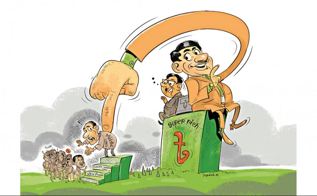 ধনীদের স্বস্তি, করের বোঝা নিম্ন আয়ের মানুষের ওপর