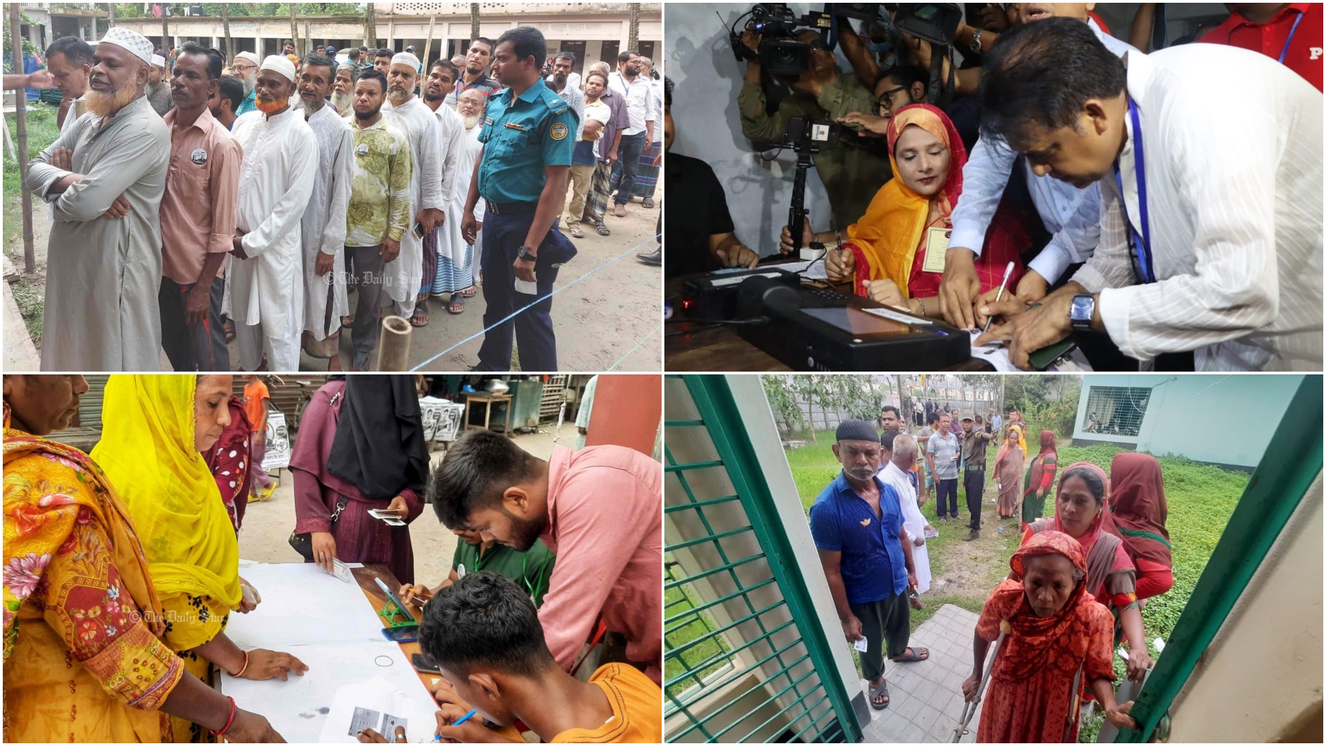 হামলা-বিক্ষোভ-বৃষ্টিতে যেমন হলো বরিশালের ভোটগ্রহণ