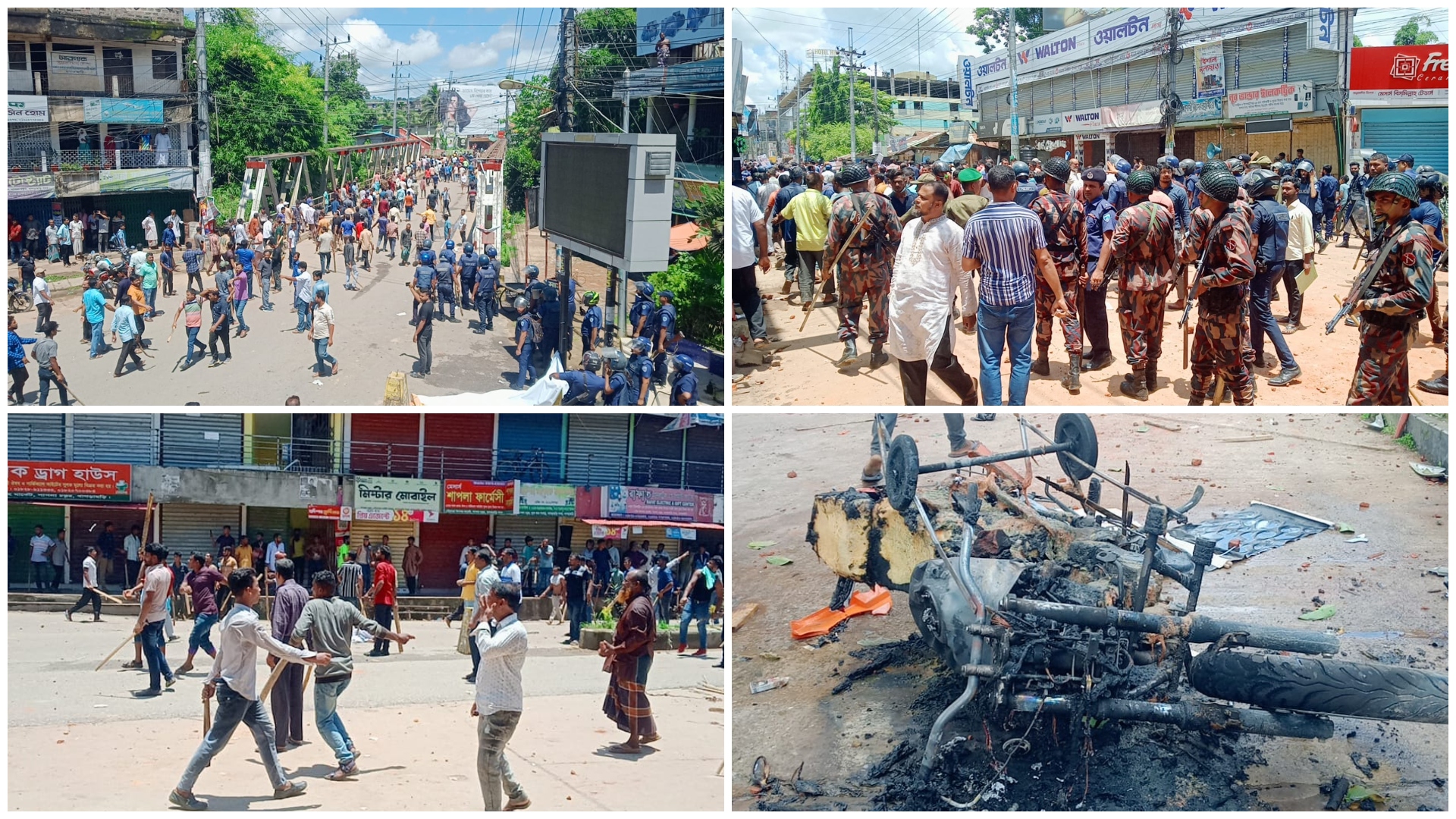 খাগড়াছড়িতে আ. লীগ-বিএনপির দফায় দফায় সংঘর্ষ: আহত ২০০