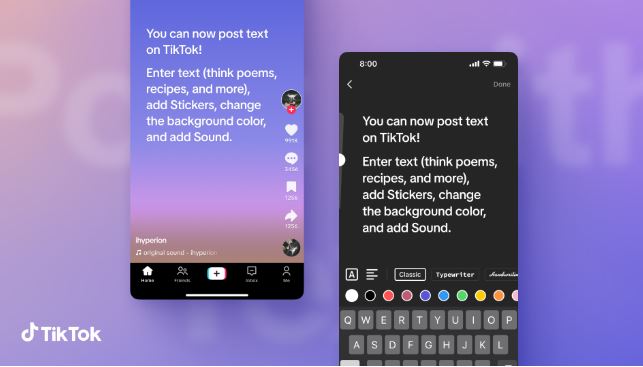 ফেসবুক-টুইটারের মতো টেক্সট ফিচার আনছে টিকটক