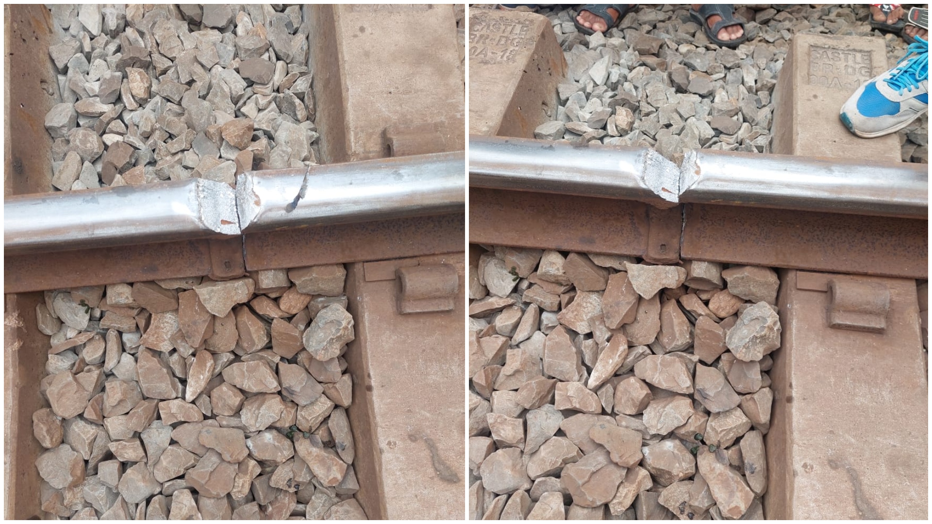 নাটোরের নলডাঙ্গায় রেললাইনের কিছু অংশ ভেঙে ট্রেন চলাচল বিঘ্নিত