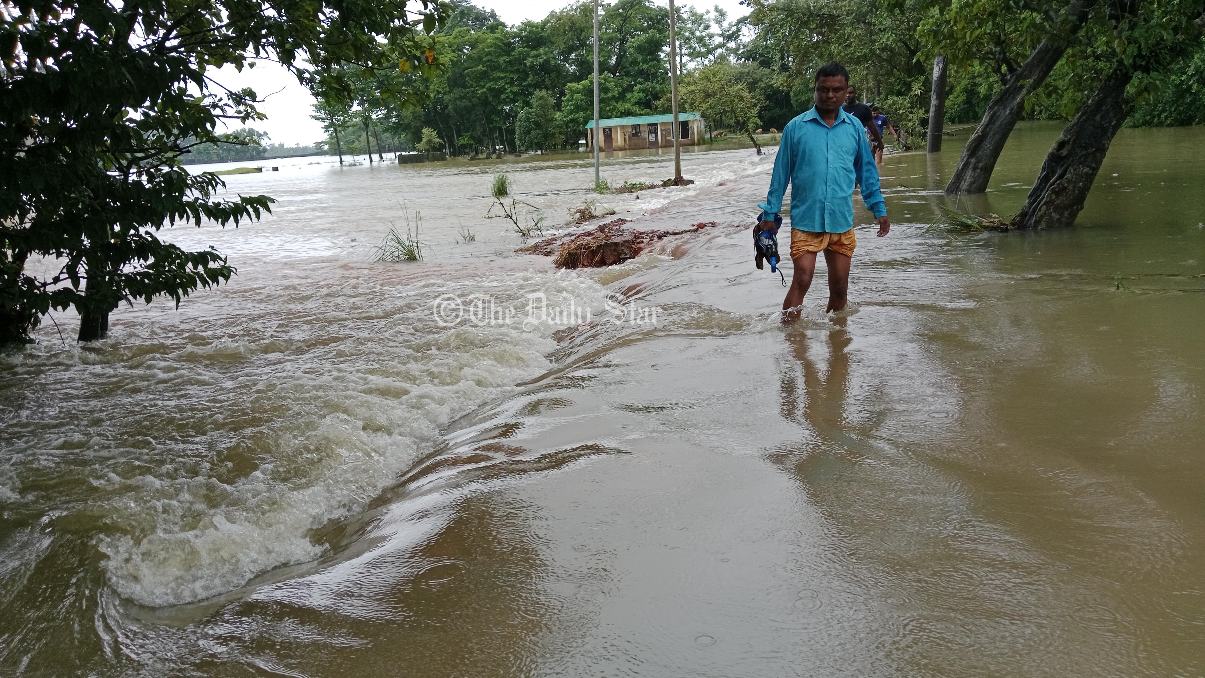 সিলেটে ২৪ ঘণ্টায় ২৯৪ মিলিমিটার বৃষ্টি, দ্রুত বাড়ছে নদীর পানি