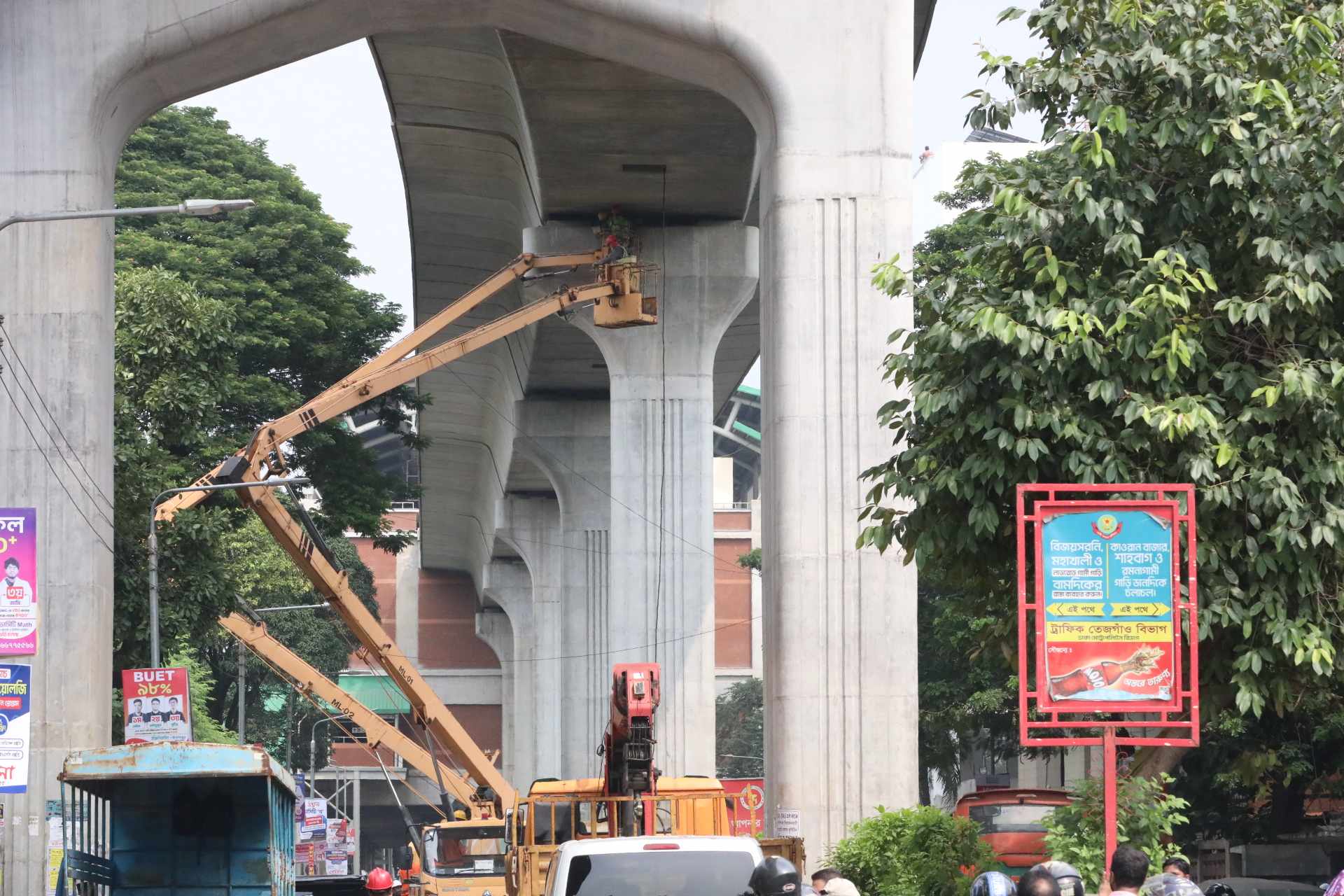মেট্রোরেলের একটি ‘বিয়ারিং প্যাড ডিসপ্লেসমেন্ট’ হয়েছে, মেরামত চলছে: প্রকৌশলী