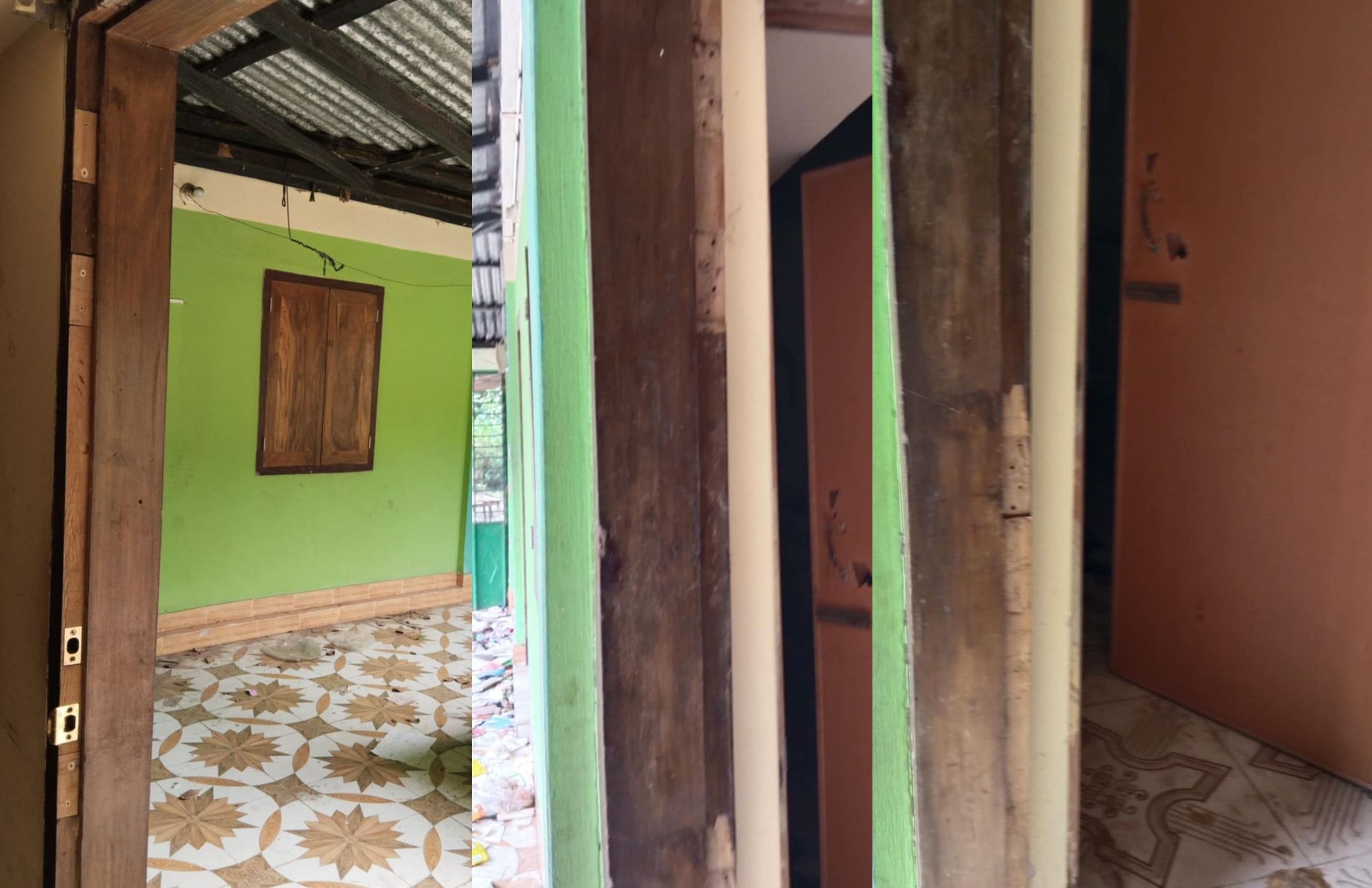 এবার সেই হিন্দু বাড়ির দরজা খুলে নেওয়ার অভিযোগ, মামলা তুলে নিতে হুমকি