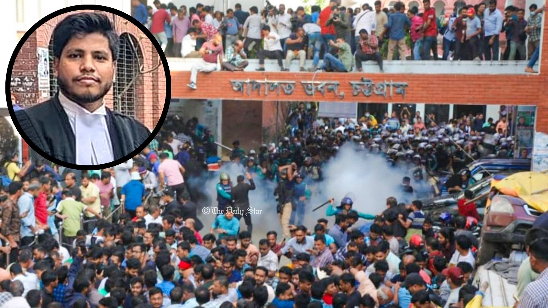 চট্টগ্রামে চিন্ময় অনুসারী-পুলিশ সংঘর্ষ, আইনজীবীকে কুপিয়ে হত্যা