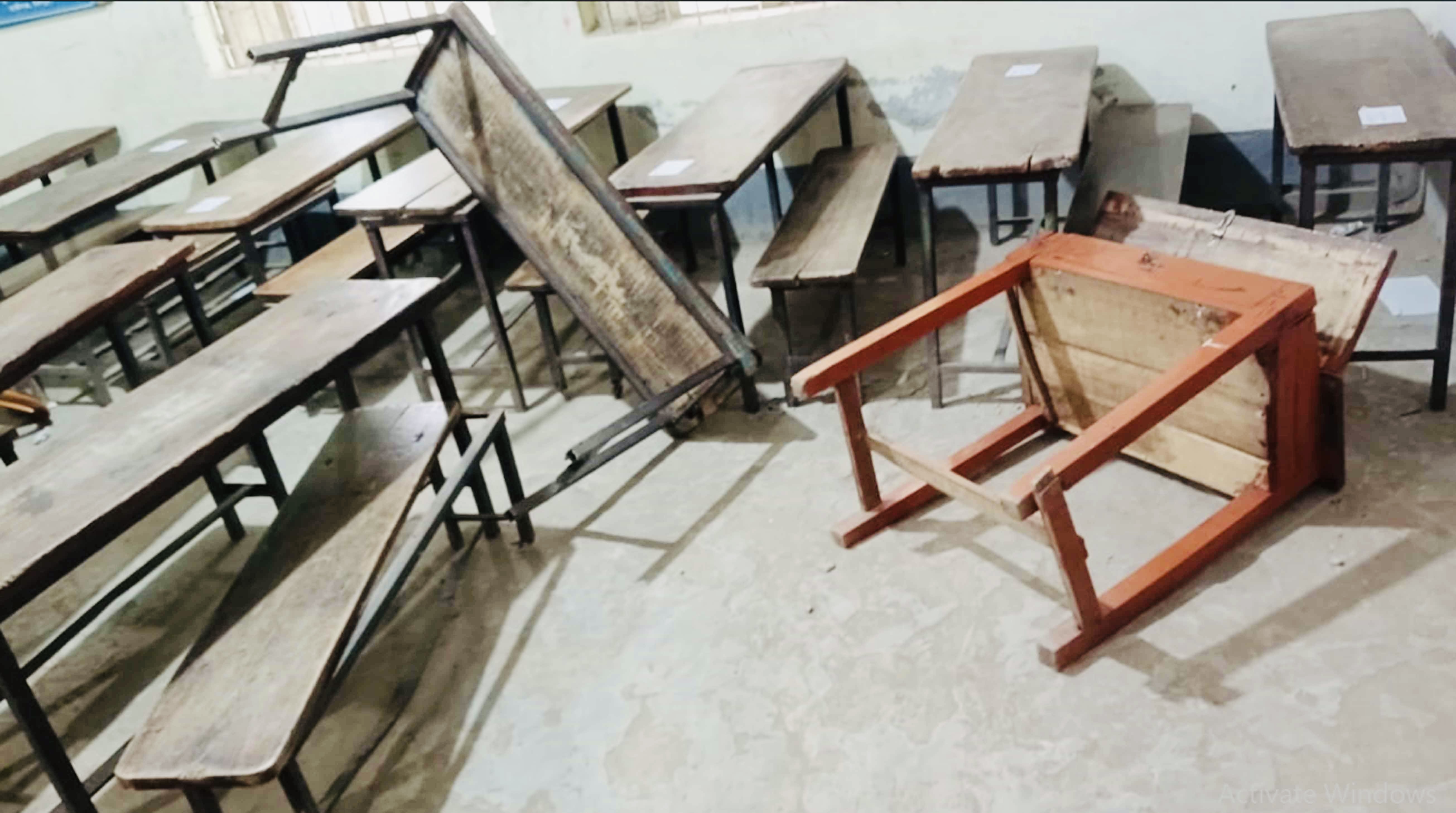 পরীক্ষা খারাপ হওয়ায় কেন্দ্র ভাঙচুর