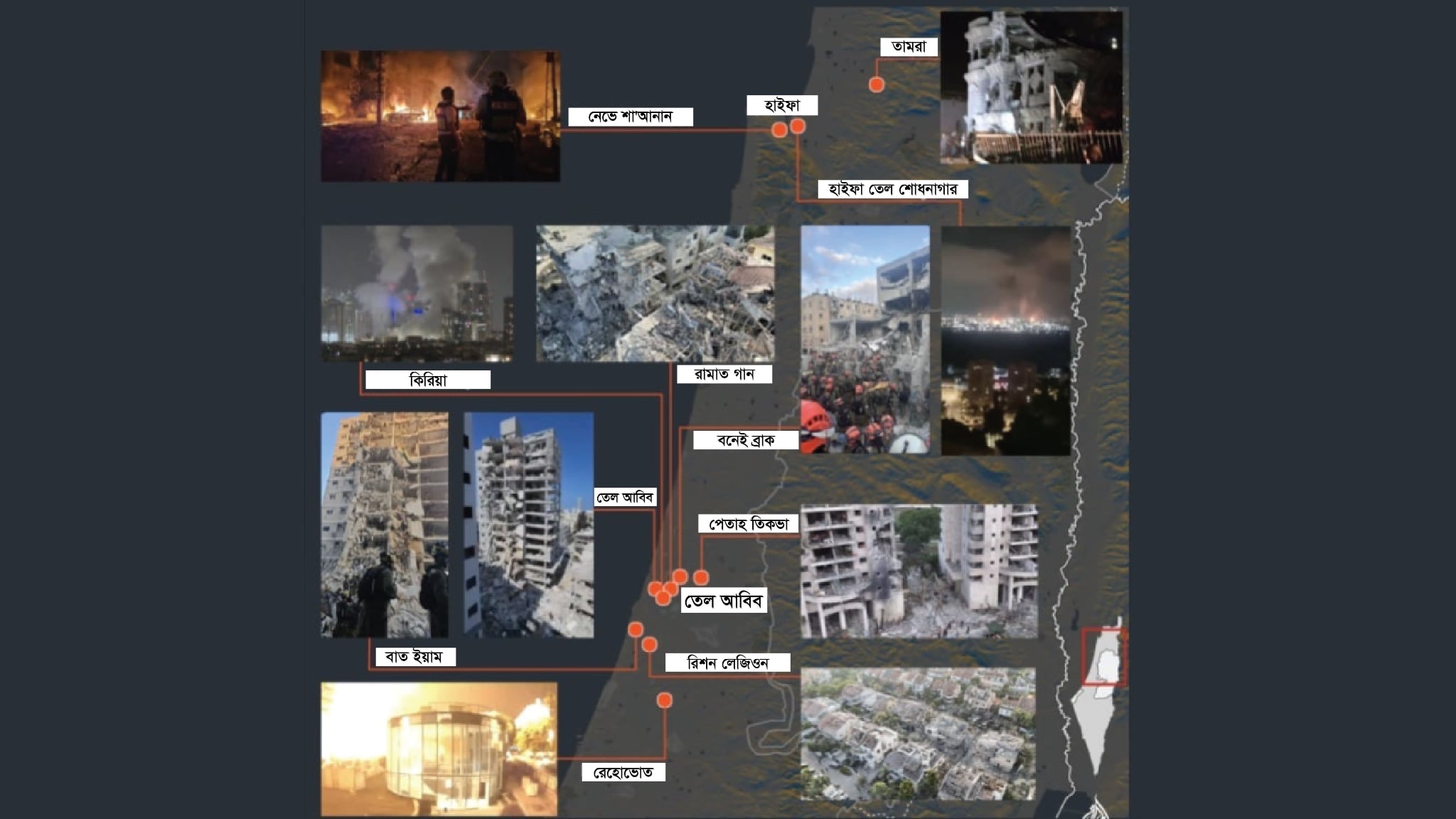 সেন্সরশিপের মধ্যেও ইসরায়েল থেকে বেরিয়ে আসছে ক্ষয়ক্ষতির চিত্র