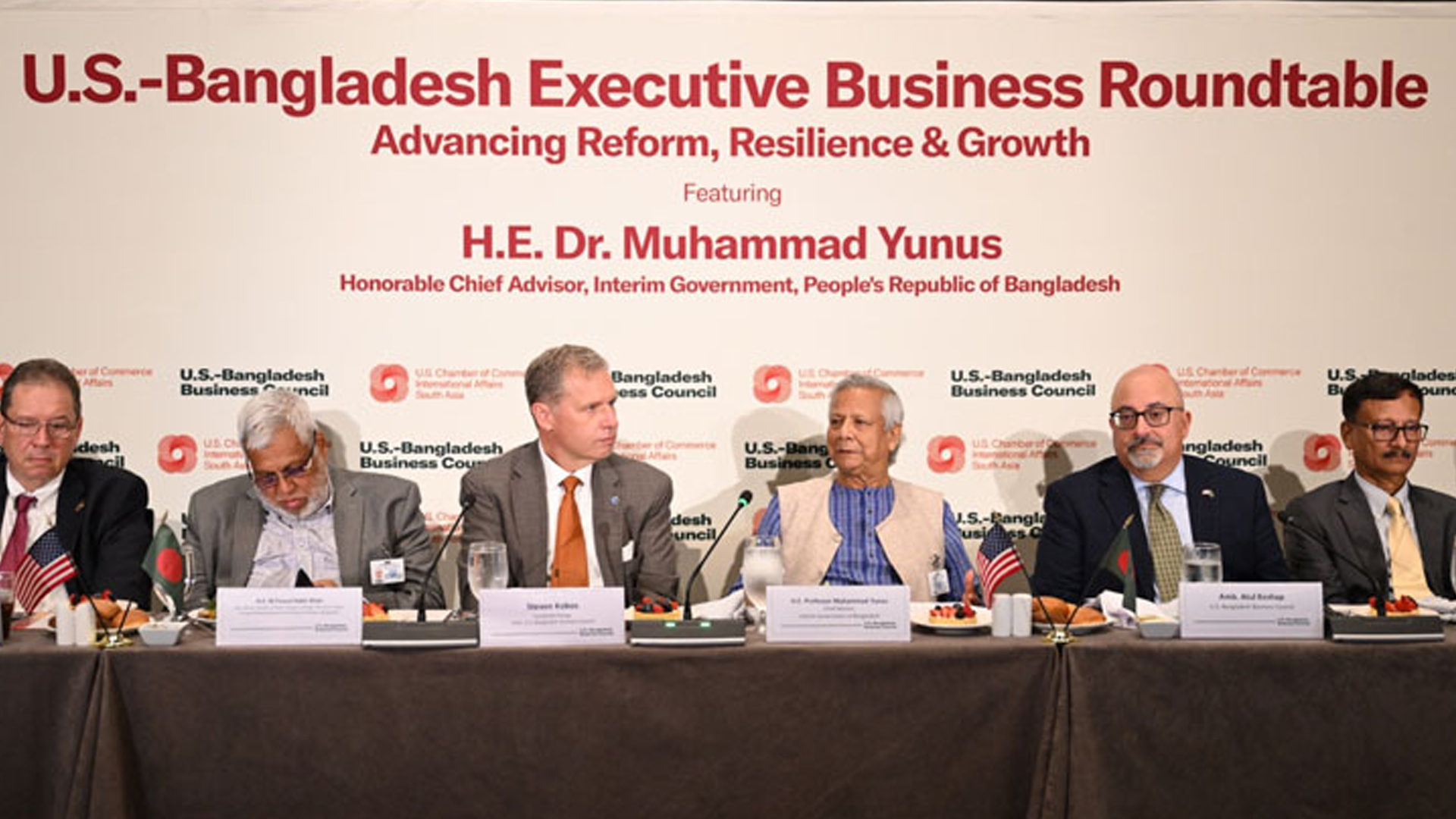 মার্কিন কোম্পানিকে বাংলাদেশে আরও বিনিয়োগের আহ্বান প্রধান উপদেষ্টার