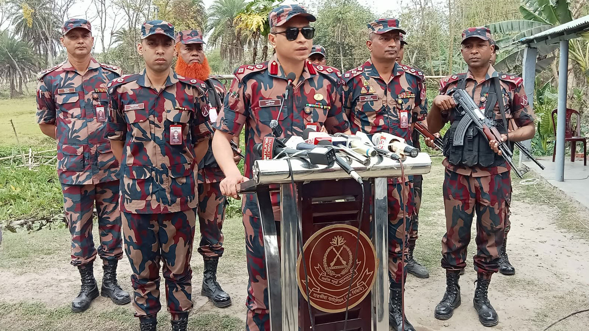 বিজিবির সংবাদ সম্মেলন