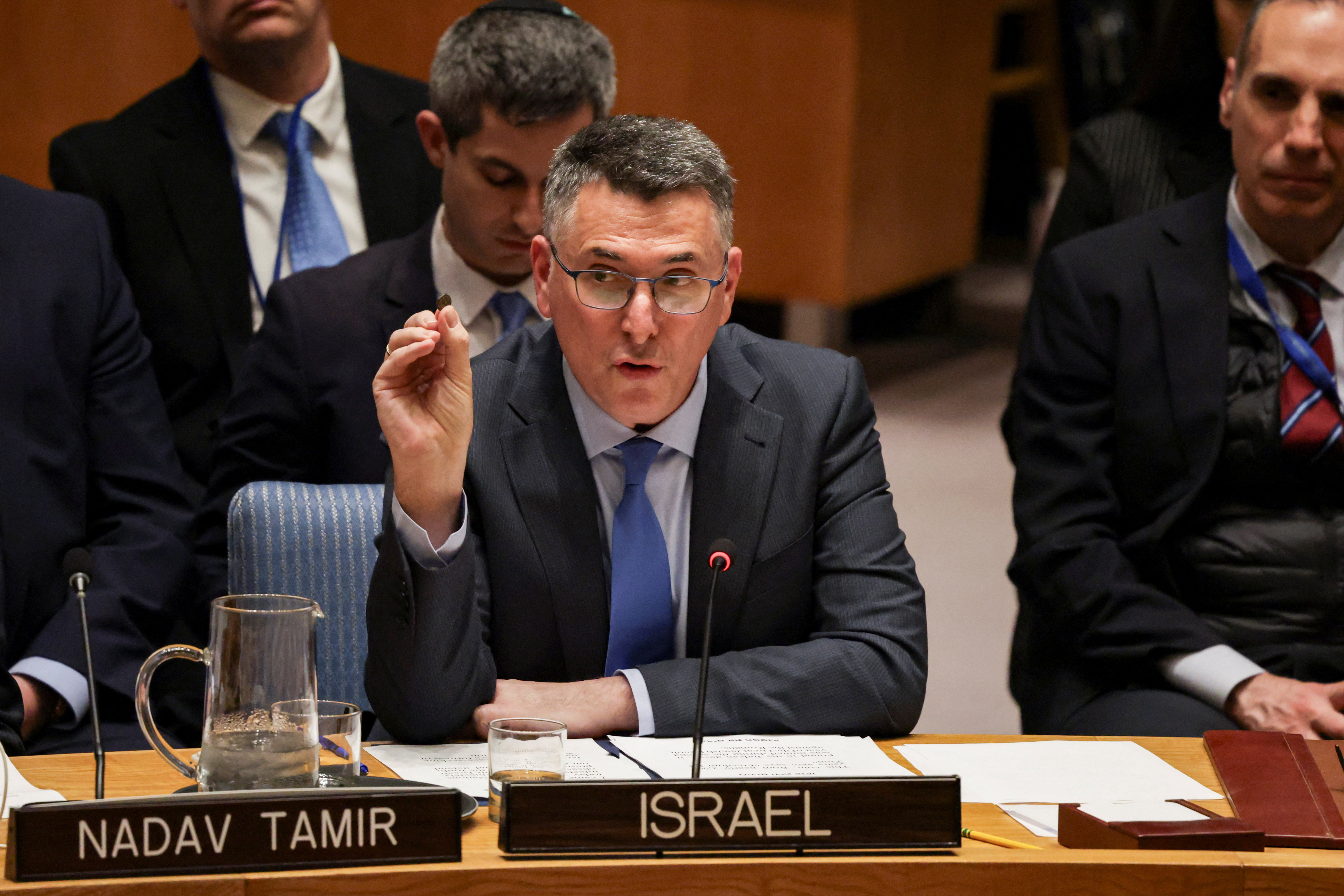 ইসরায়েলি পররাষ্ট্রমন্ত্রী গিদিওন সার। ফাইল ছবি: রয়টার্স