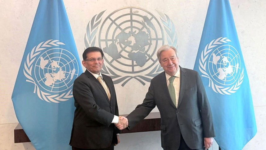 Khalilur meeting with Guterres