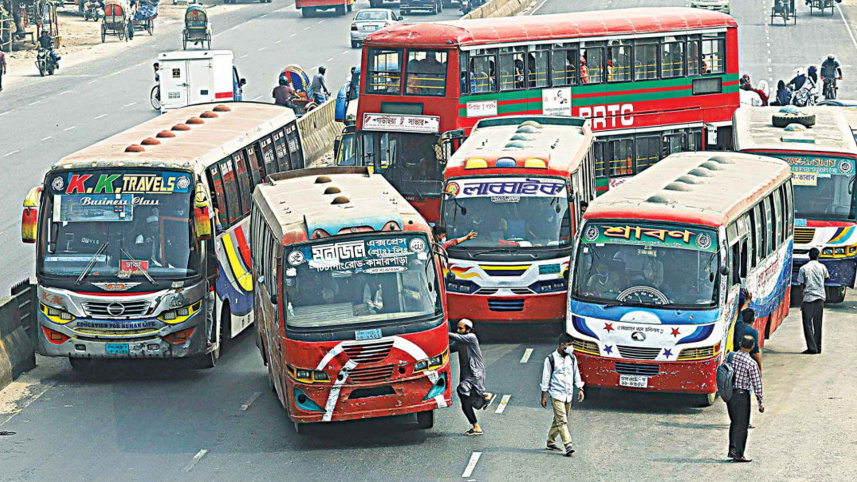 সড়কে বাস