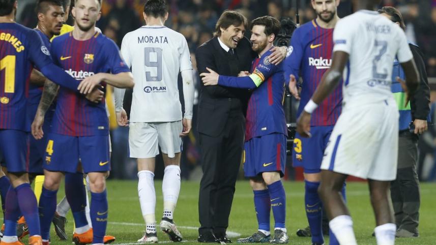 messi and conte