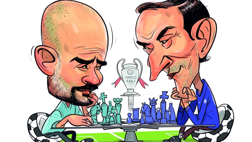 champions league final 2021 cartoon