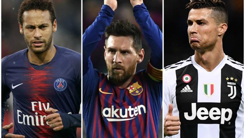 neymar, messi and ronaldo