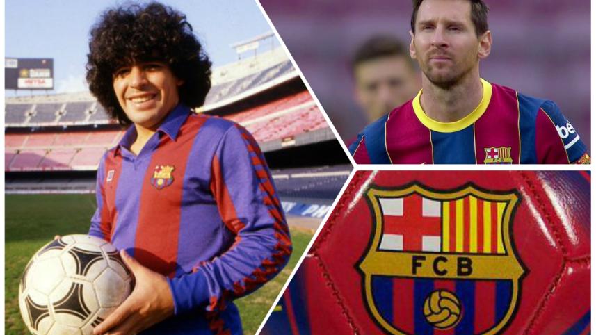 maradona messi barca