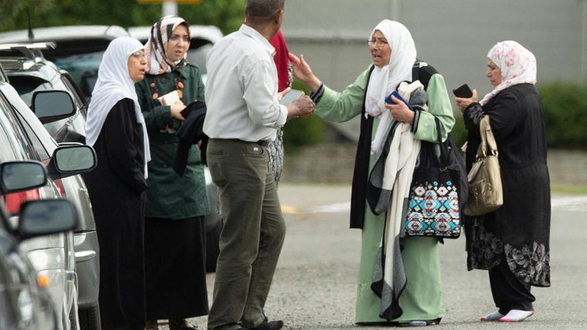 members of a family react