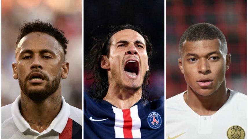 neymar mbappe cavani