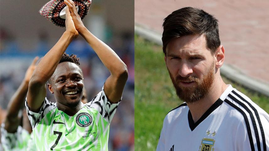 লিওনেল মেসি ও আহমেদ মুসা