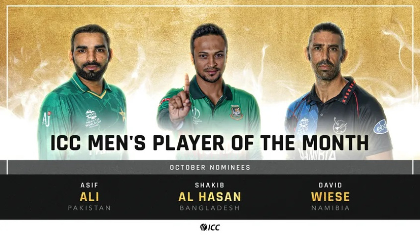 Shakib Al Hasan, Asif Ali & David Wiese 