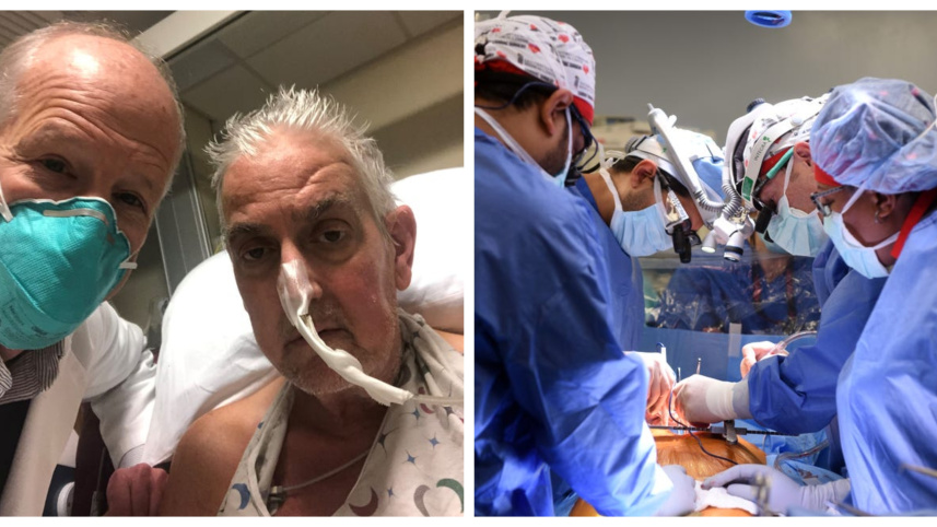 Pig heart transplant