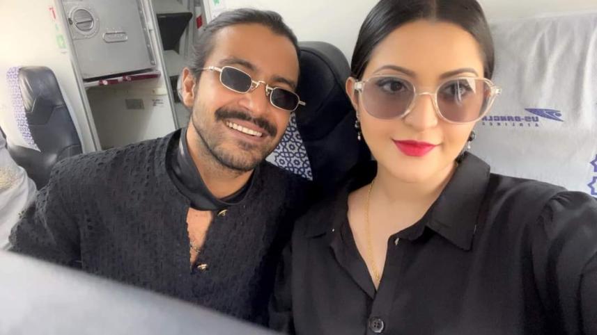 চিত্রনায়িকা পরীমনি ও তার স্বামী শরিফুল রাজ