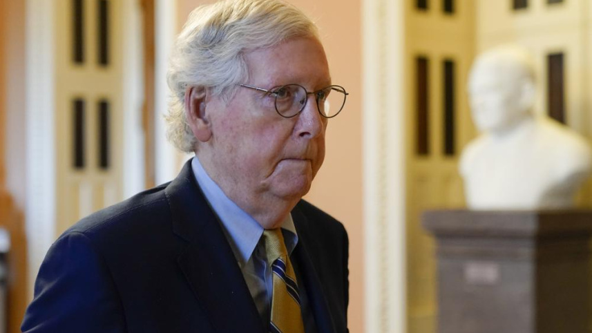 রিপাবলিকান দলের নেতা মিচ ম্যাককনেল। ফাইল ছবি: এপি