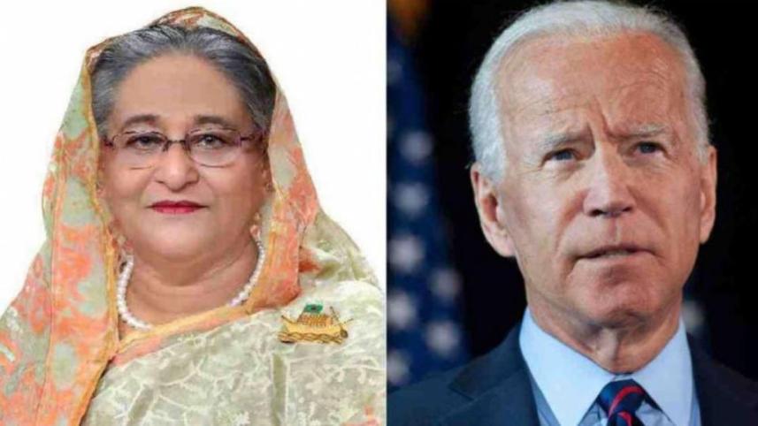 প্রধানমন্ত্রী ও বাইডেন