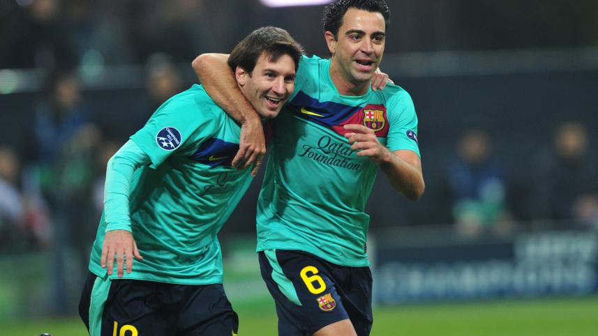 messi and xavi