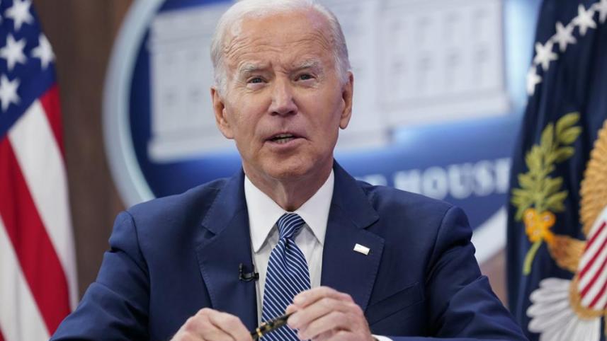 হোয়াইট হাউজে আয়োজিত এক সম্মেলনে বক্তব্য রাখছেন মার্কিন প্রেসিডেন্ট জো বাইডেন। ফাইল ছবি: এপি