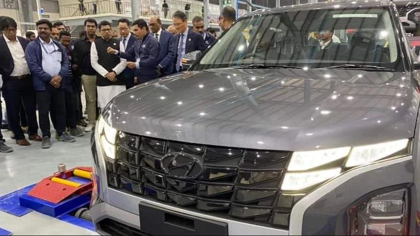বাংলাদেশে গাড়ি তৈরির কারখানা চালু করেছে হুন্দাই