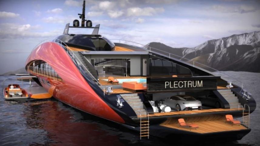 সুপারইয়ট প্লেকট্রাম: পানিতে চলবে, প্রয়োজনে উড়তেও পারবে 