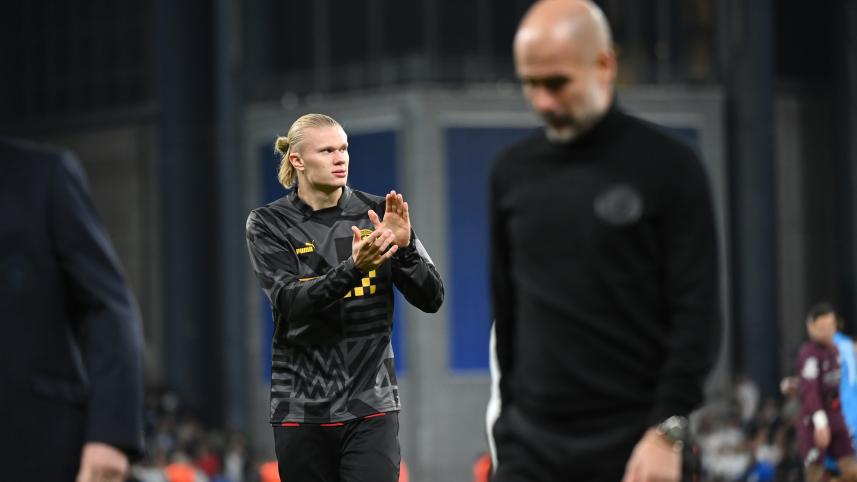 pep guardiola and erling haaland