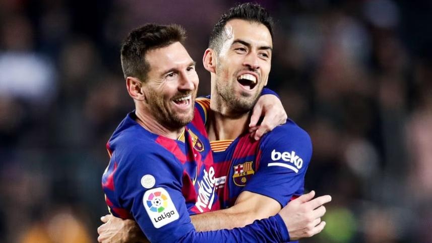  Sergio Busquets & Lionel Messi 