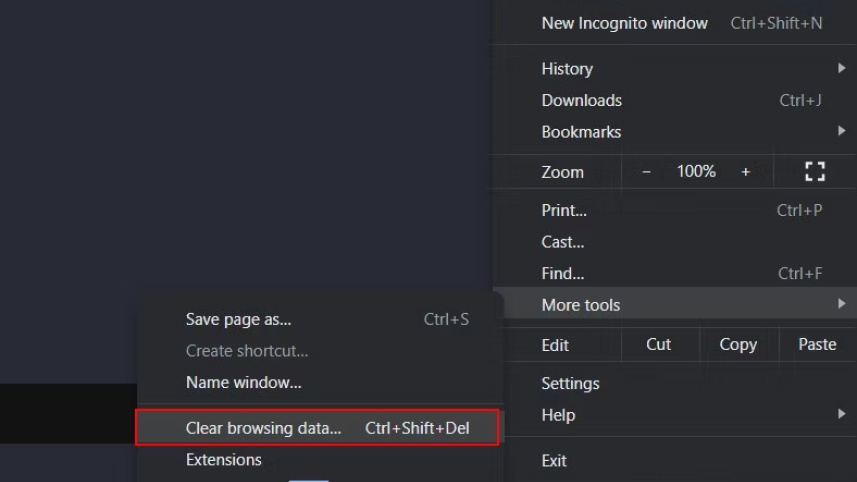 ক্যাশ ক্লিয়ার করার প্রক্রিয়া। ছবি: সংগৃহীত