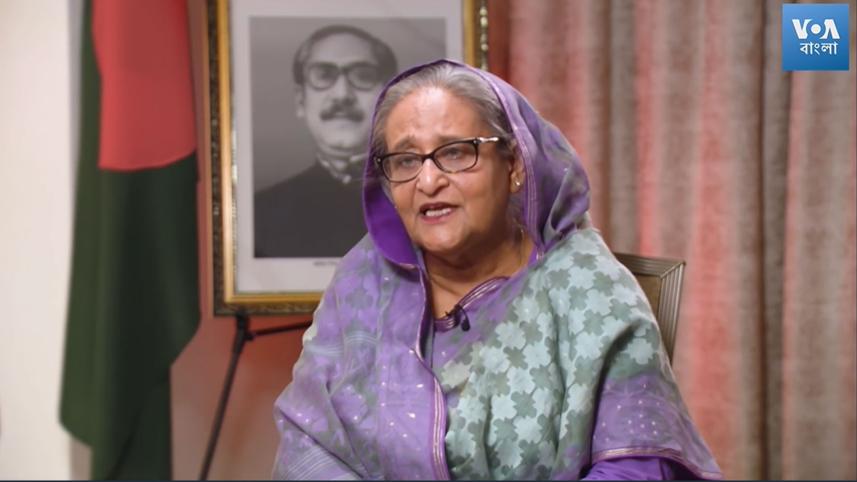 খালেদা জিয়ার বিদেশে চিকিৎসা নিতে হলে আবার জেলে যেতে হবে: ভয়েস অব আমেরিকাকে প্রধানমন্ত্রী