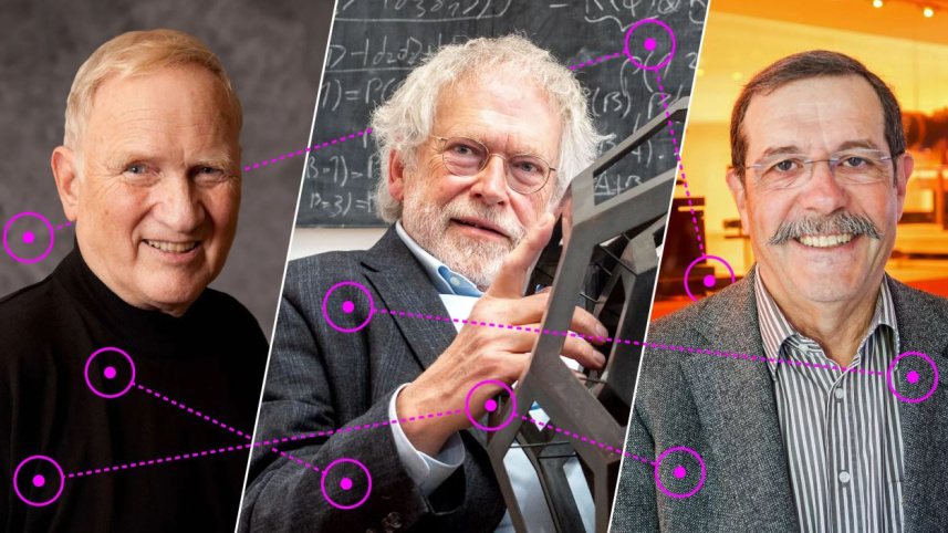 ২০২২ সালে কোয়ান্টাম মেকানিক্সে যুগান্তকারী অবদান রাখার জন্য ফ্রান্সের অ্যালাইন অ্যাসপেক্ট, যুক্তরাষ্ট্রের জন এফ ক্লজার ও অষ্ট্রিয়ার অ্যান্টন জেলিঙ্গার নোবেল পুরস্কার যেতেন। ছবি: সংগৃহীত
