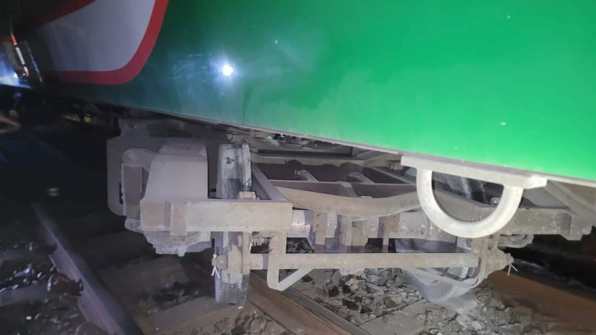 টাঙ্গাইলে ট্রেন লাইনচ্যুত