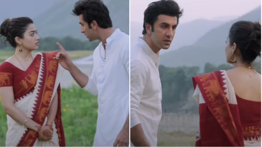 'অ্যানিমেল' সিনেমার দৃশ্যে রণবীর কাপুর