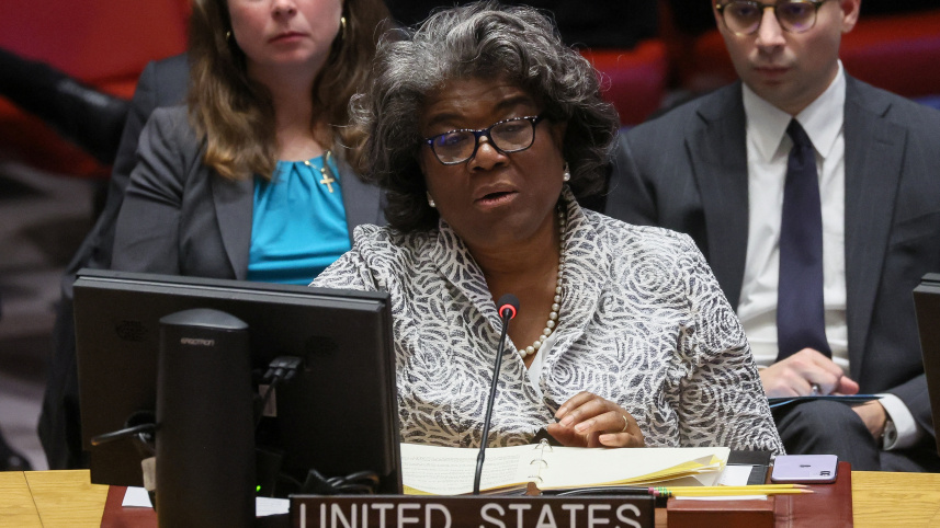 জাতিসংঘে নিযুক্ত মার্কিন রাষ্ট্রদূত লিন্ডা টমাস-গ্রিনফিল্ড। ফাইল ছবি: রয়টার্স